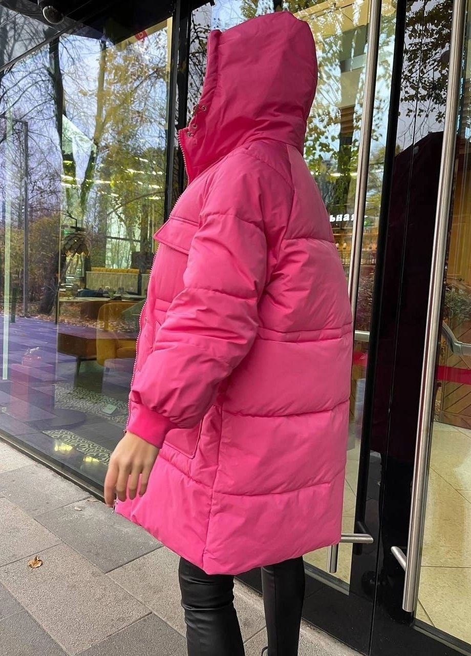 Розовая женская куртка плащевка No Brand