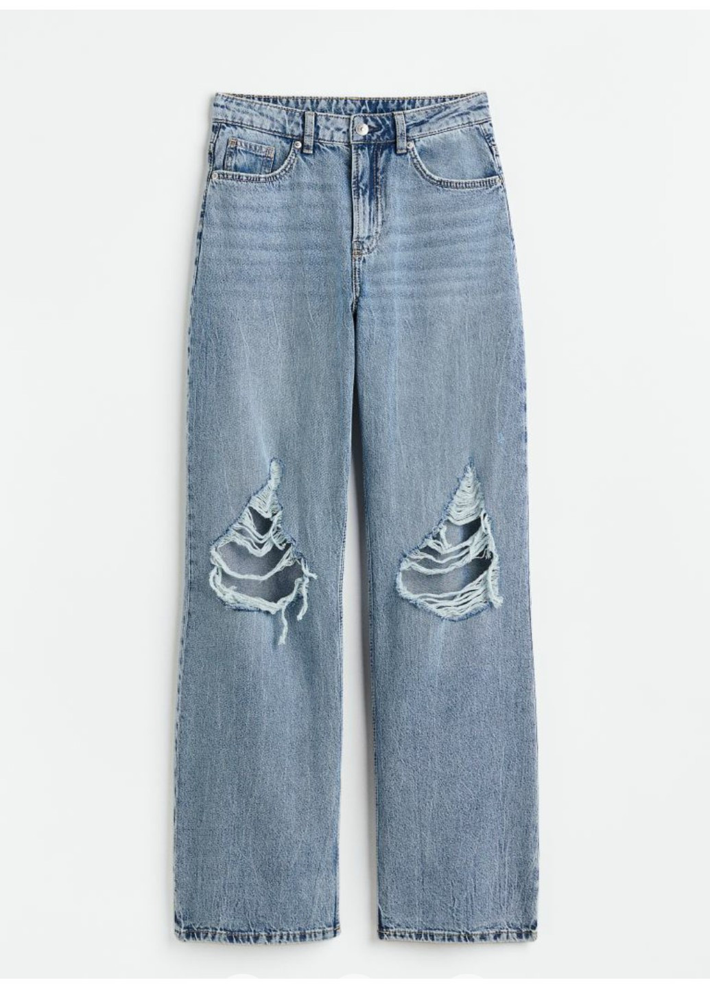 Жіночі широкі джинси 90sBaggy Jeans (55769) 32 Сині H&M - (258744267)