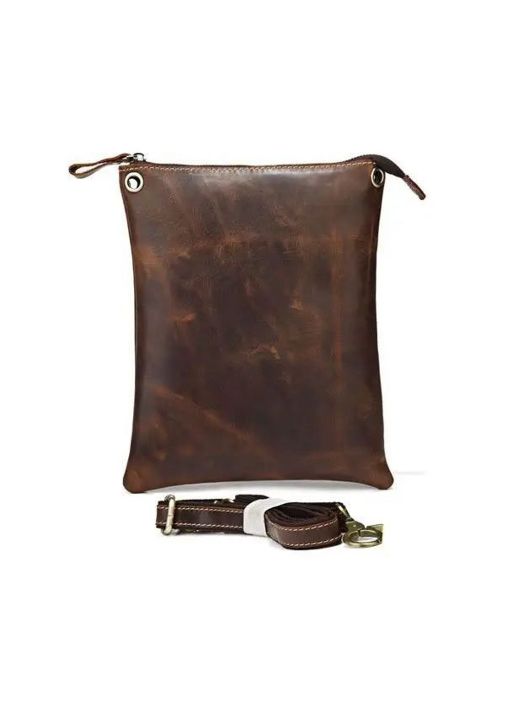 Чоловіча шкіряна темно-коричнева сумка 14061 Vintage (262523837)