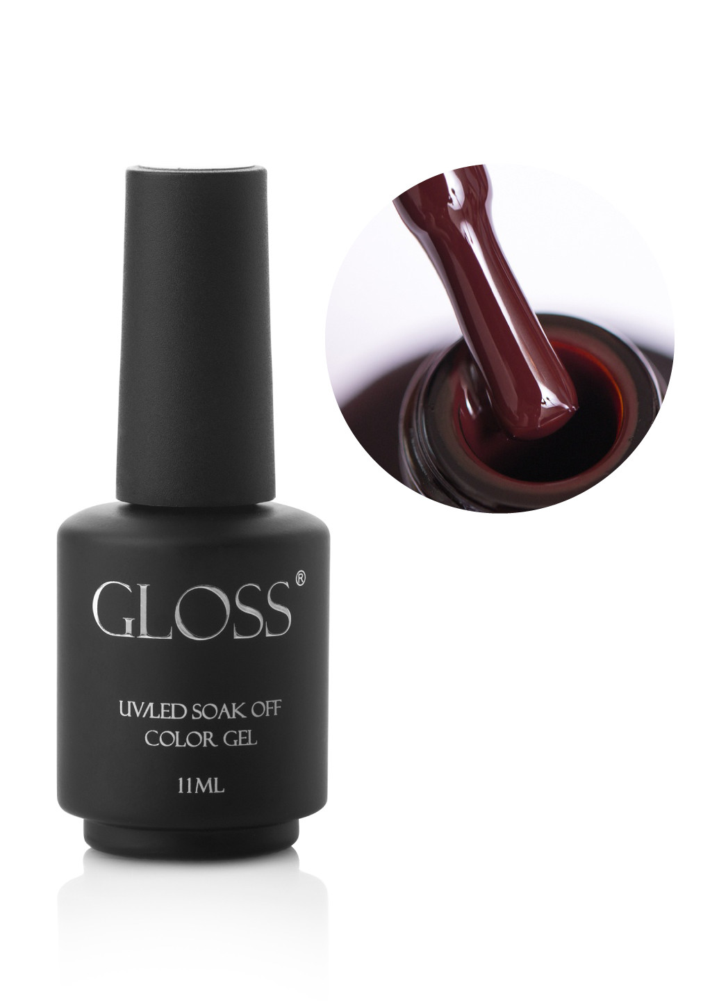 Гель-лак GLOSS 302 (винно-бордовый), 11 мл Gloss Company темний (269462411)