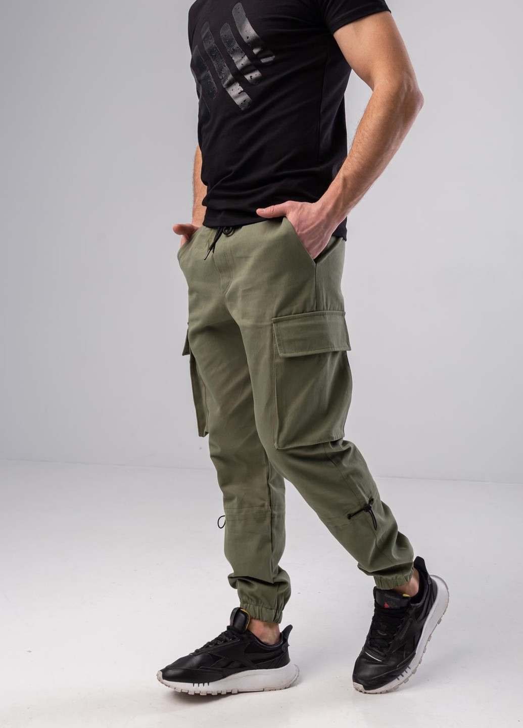 Унісекс штани карго "Bayraktar" колір хакі 436591 New Trend (259681820)