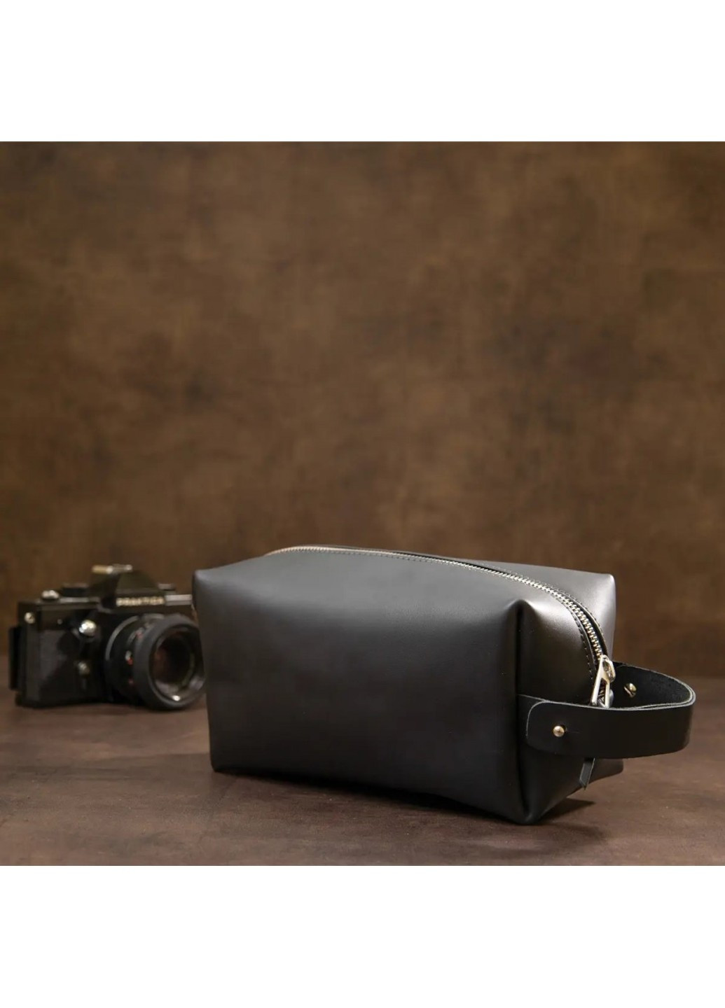 11508 чоловічий шкіряний косметичний мішок Grande Pelle (262524051)