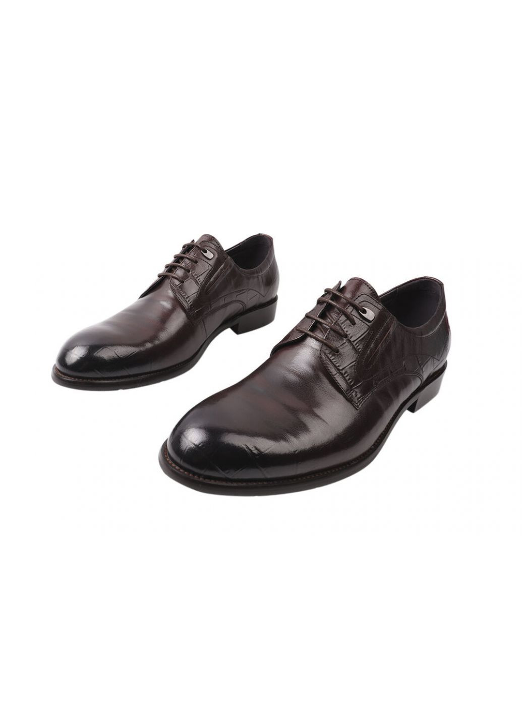 Коричневые туфли мужские из натуральной кожи, на низком ходу, на шнуровке, цвет коричневый, Cosottinni
