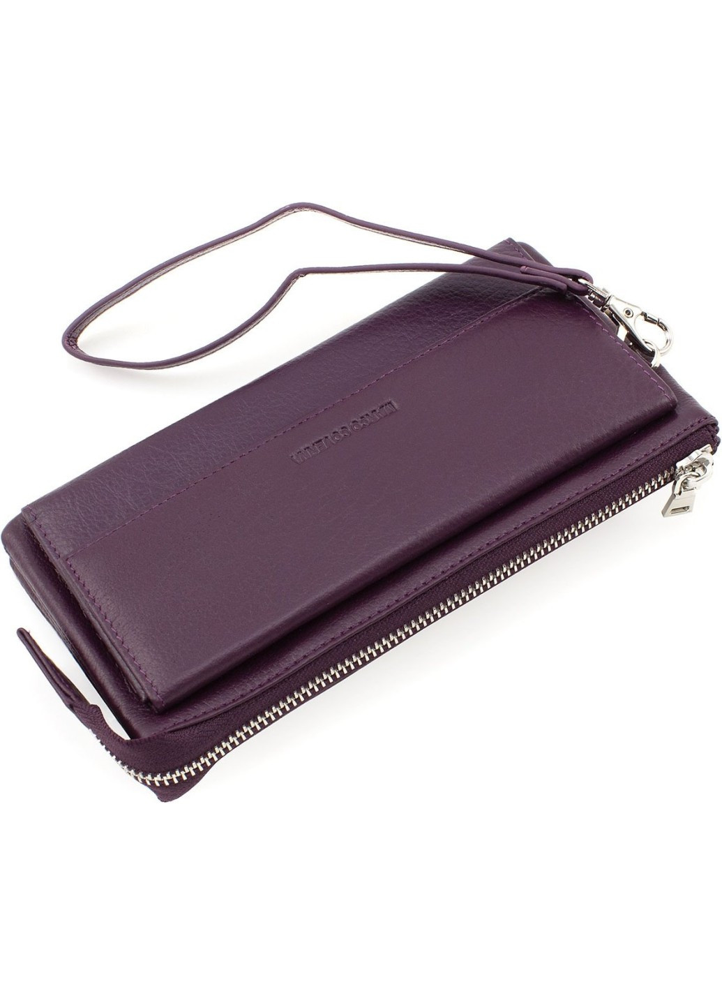 Женский кошелек-клатч с блоком для карточек на молнии 10,5х20,5 6052-11(17082) Фиолетовый Marco Coverna (259752512)