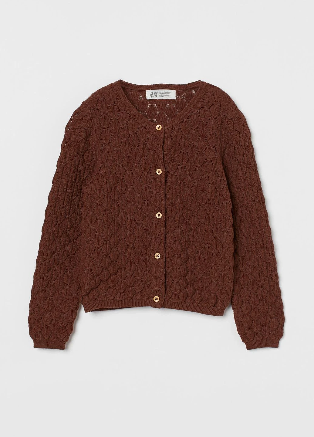 Коричневый кардиган H&M