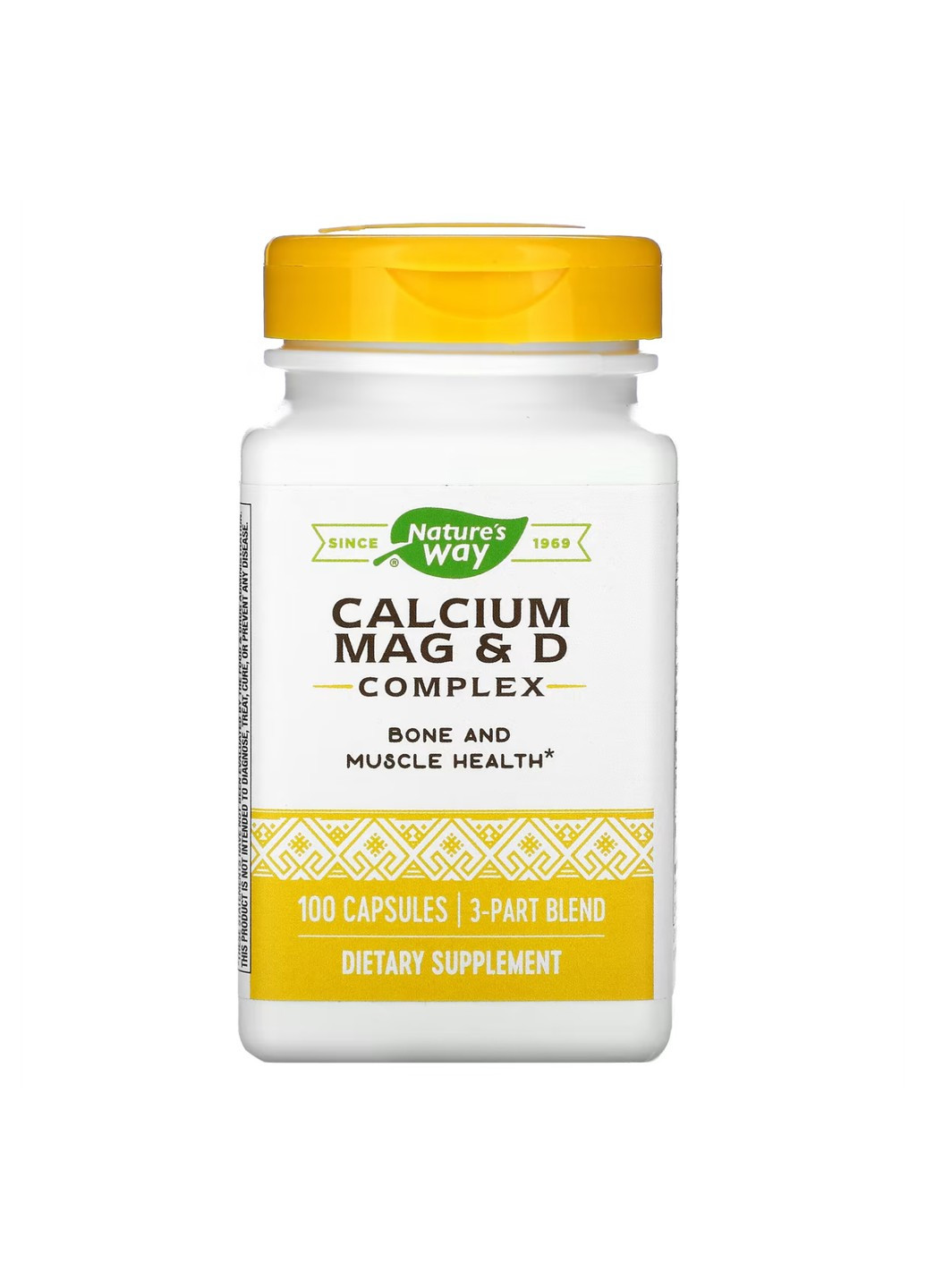Комплекс для Здоров'я Кісток та М'язів Calcium-Magnesium-Vitamin D - 100 капсул Nature's Way (269461783)