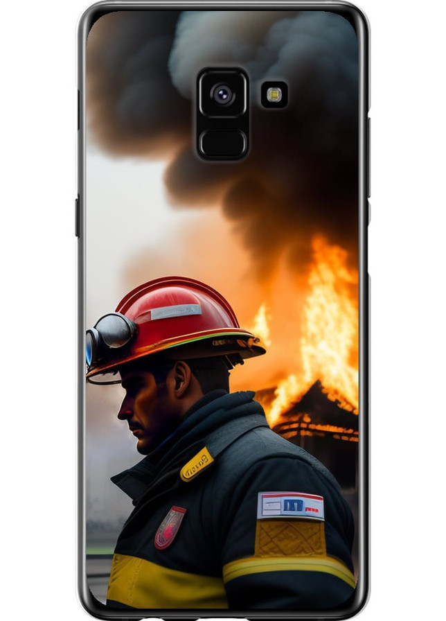 2D пластиковый чехол 'Пожарник' для Endorphone Samsung Galaxy A8 Plus 2018 A730F (258217069)