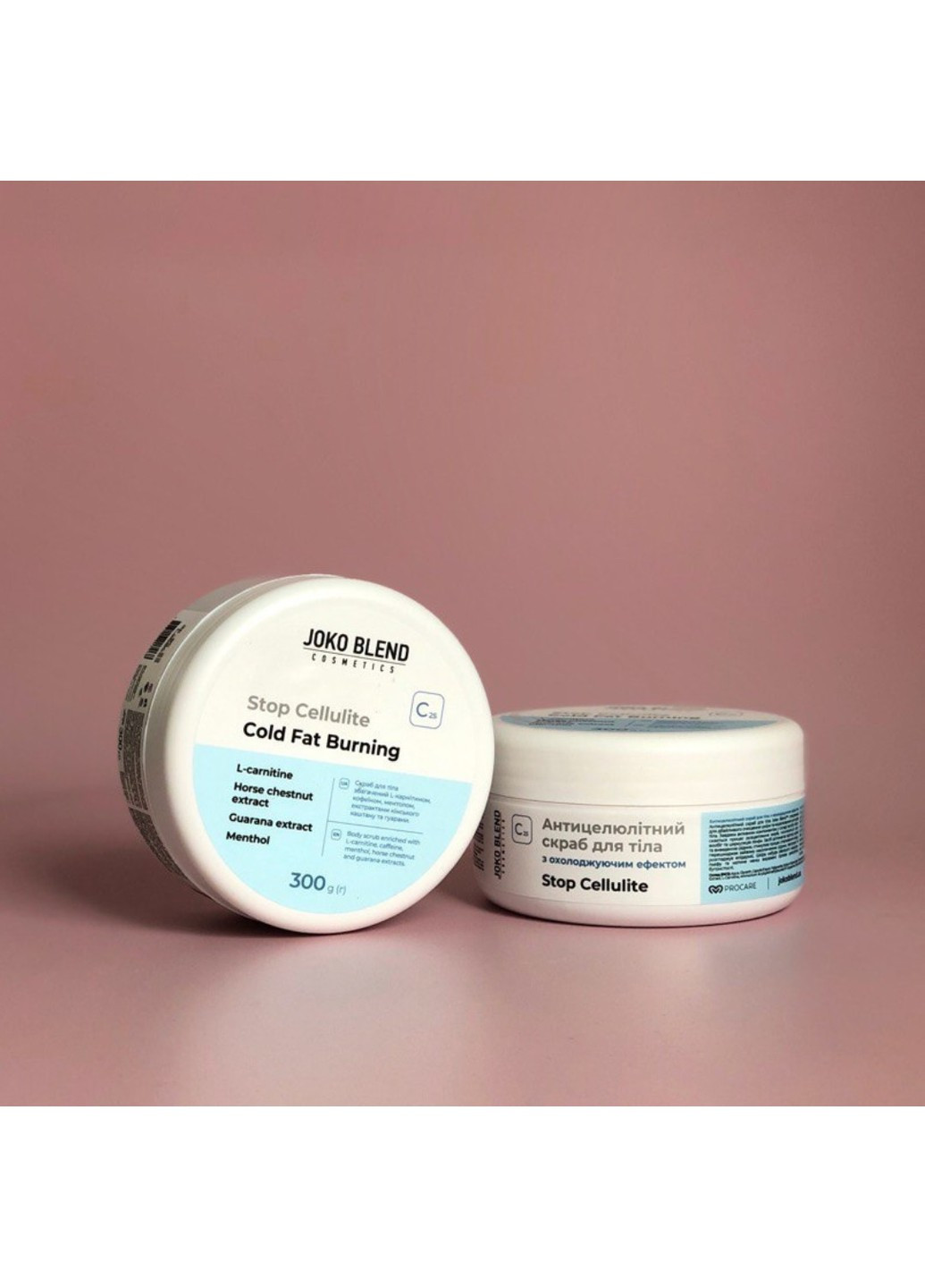 Антицелюлітний скраб для тіла з охолоджуючим ефектом 300 г Joko Blend (263513961)