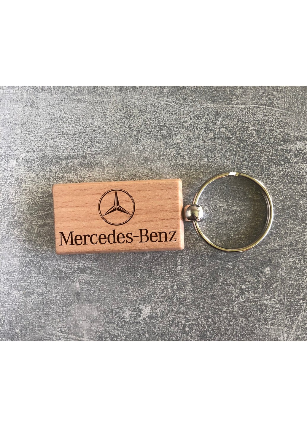 Дерев'яний брелок з логотипом Mercedes Benz (15010102008) ЗаСвіт (261255741)