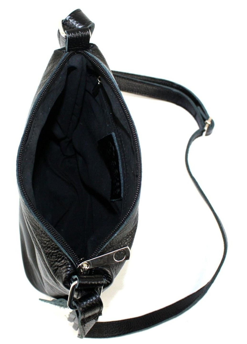 Женская кожаная сумка через плечо черная Borsacomoda (266142888)