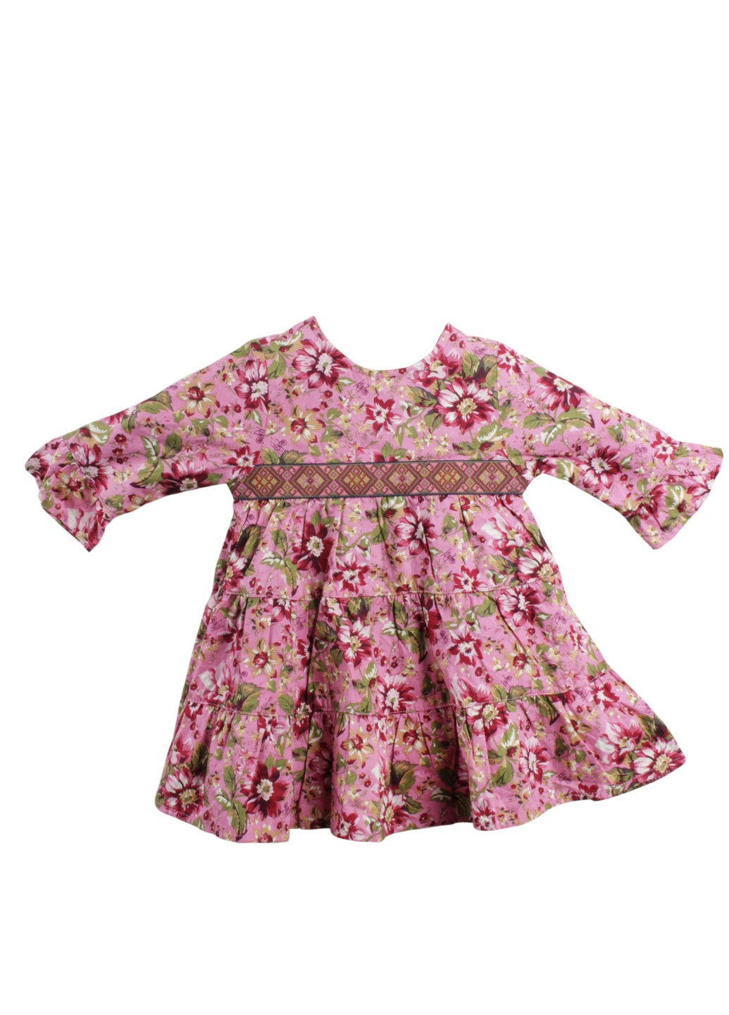 Розовое детское платьице kids Kenzo (271132507)