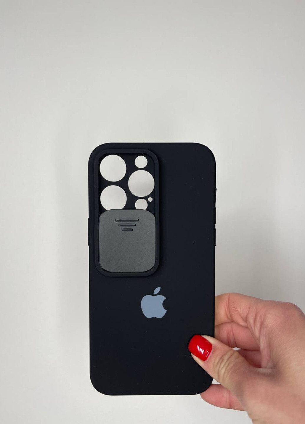 Чехол Silicone Hide Camera для iPhone 14 Pro Black No Brand (257455592)