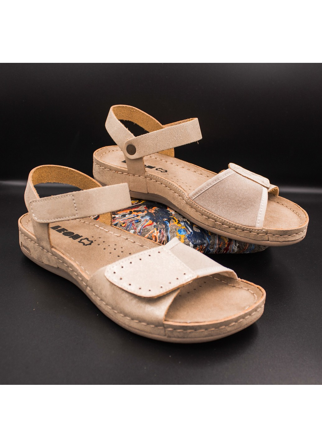 сандалии женские кожаные xenia ii Leon