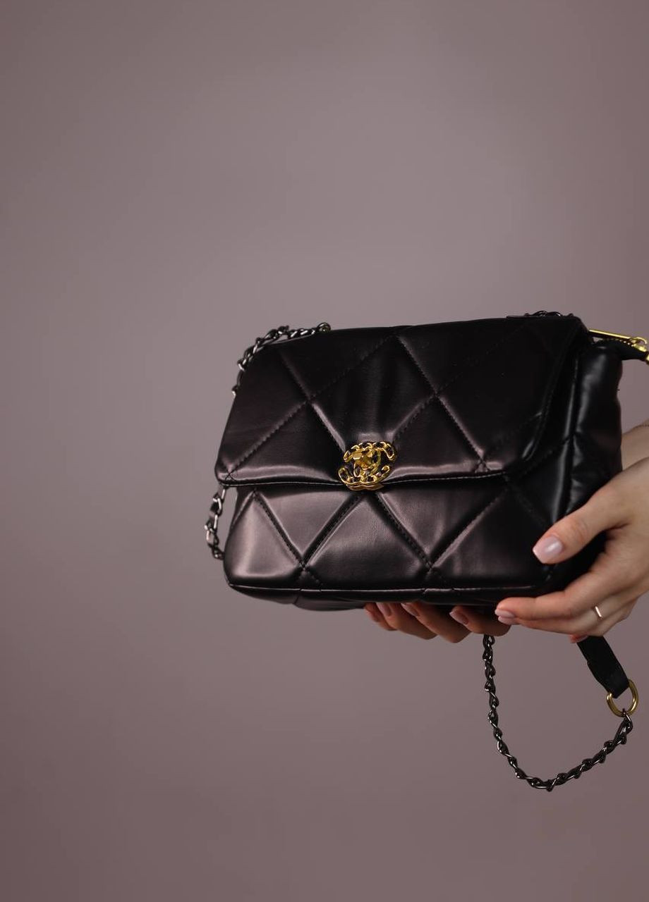 Сумка класична з лого Chanel 26 black Vakko (260601950)