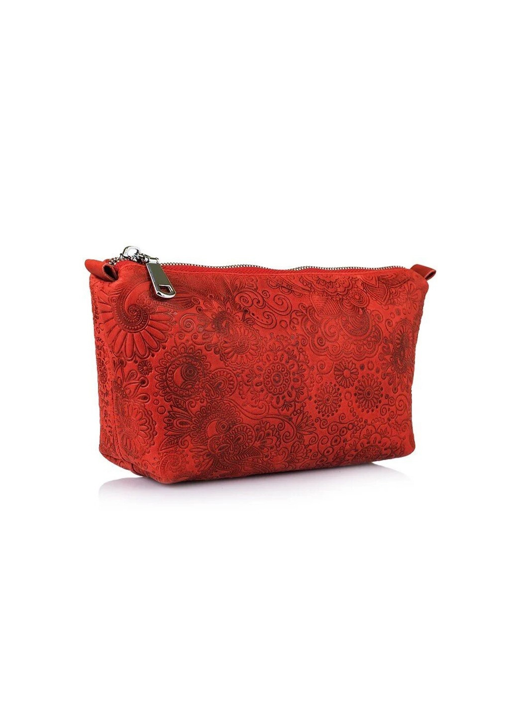 Жіноча косметичка зі шкіри «Mehendi Art» CB-02 Shabby Red Berry Hi Art (268371784)