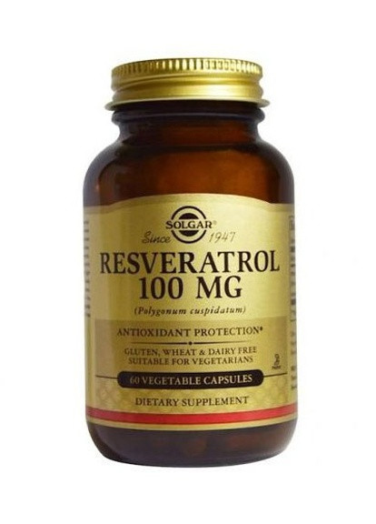 Resveratrol 100 mg 60 Veg Caps Solgar (257252280)
