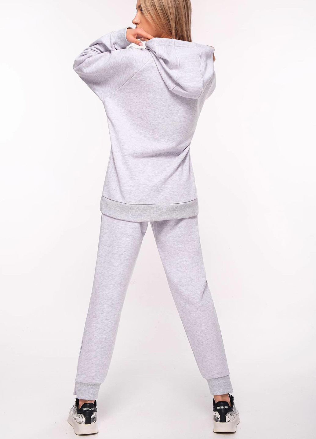 Спортивний костюм жіночий сірий петля Let's Shop (257212492)