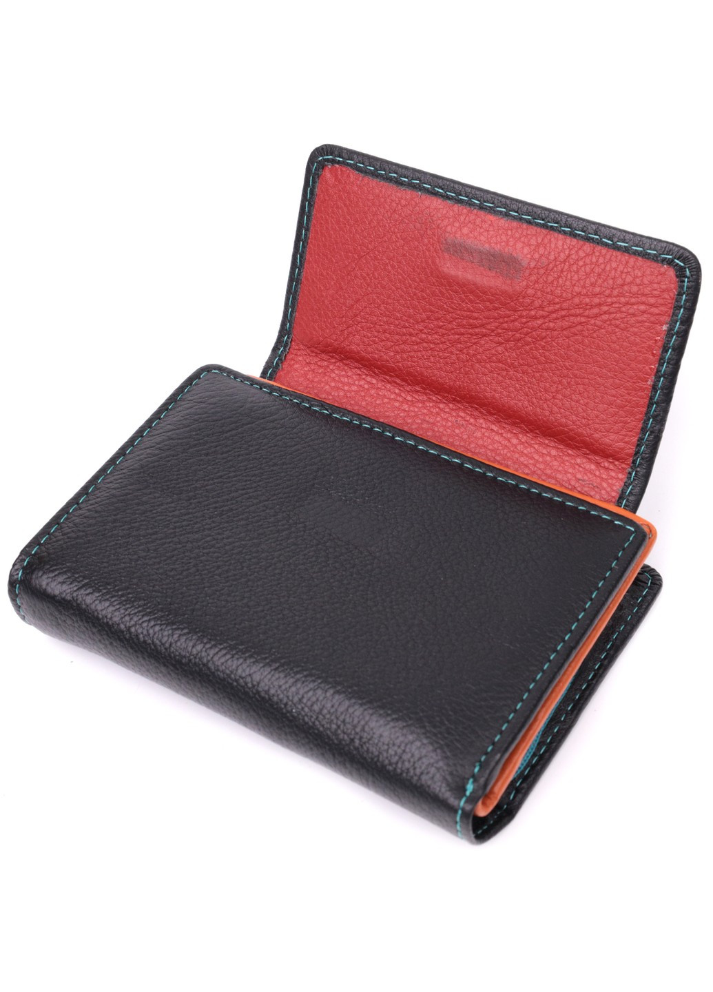Стильний гаманець для жінок із натуральної шкіри 22501 Чорний st leather (277980539)