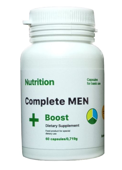 Тестостероновый бустер Complete MEN + Boost 60 капсул EntherMeal (257941190)