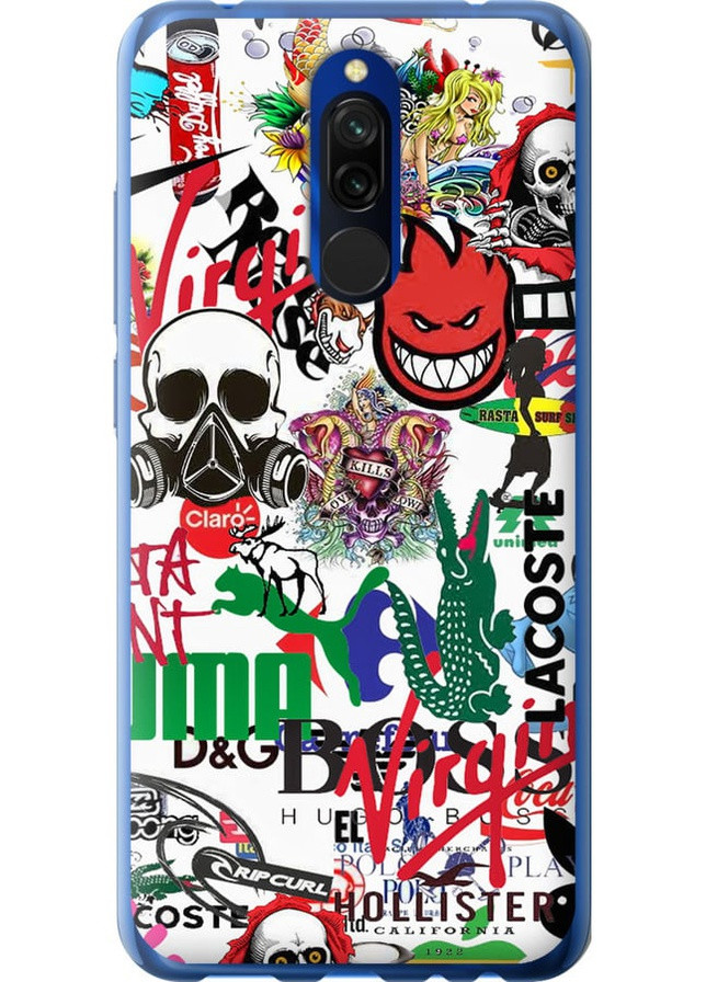 2D пластиковий чохол 'Many different logos' для Endorphone Xiaomi Redmi 8 (257954311)