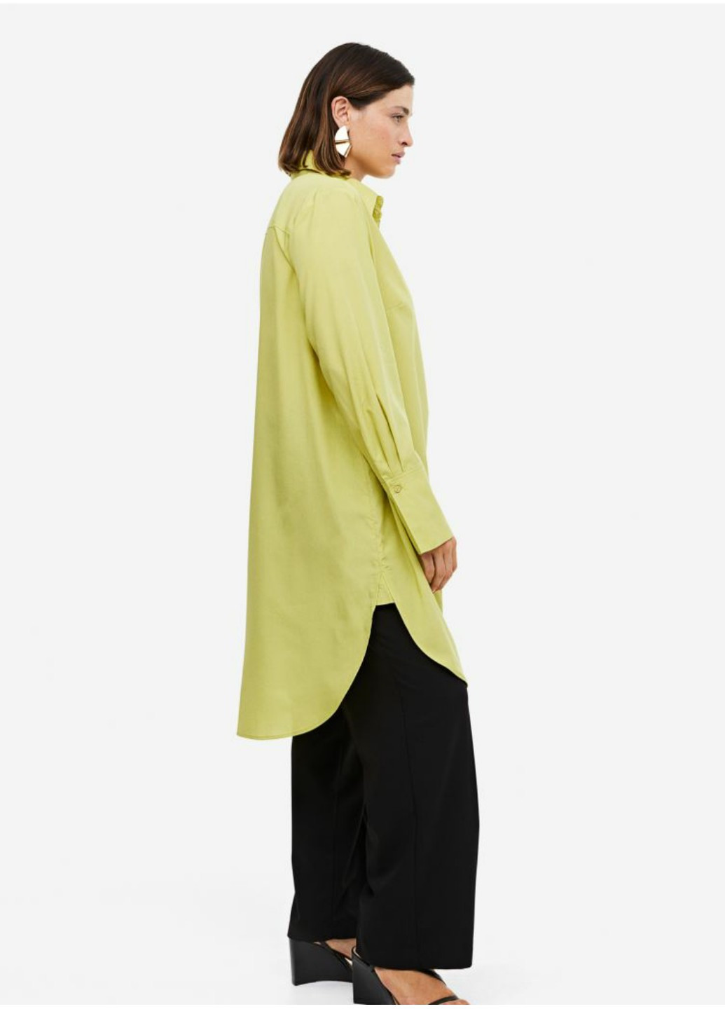 Изумрудное повседневный женское платье-рубашка н&м (56158) xs светло-зеленое H&M