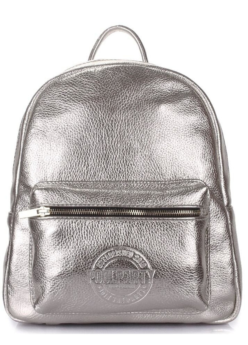 Жіночий рюкзак зі шкіри Xs срібло PoolParty (262892226)