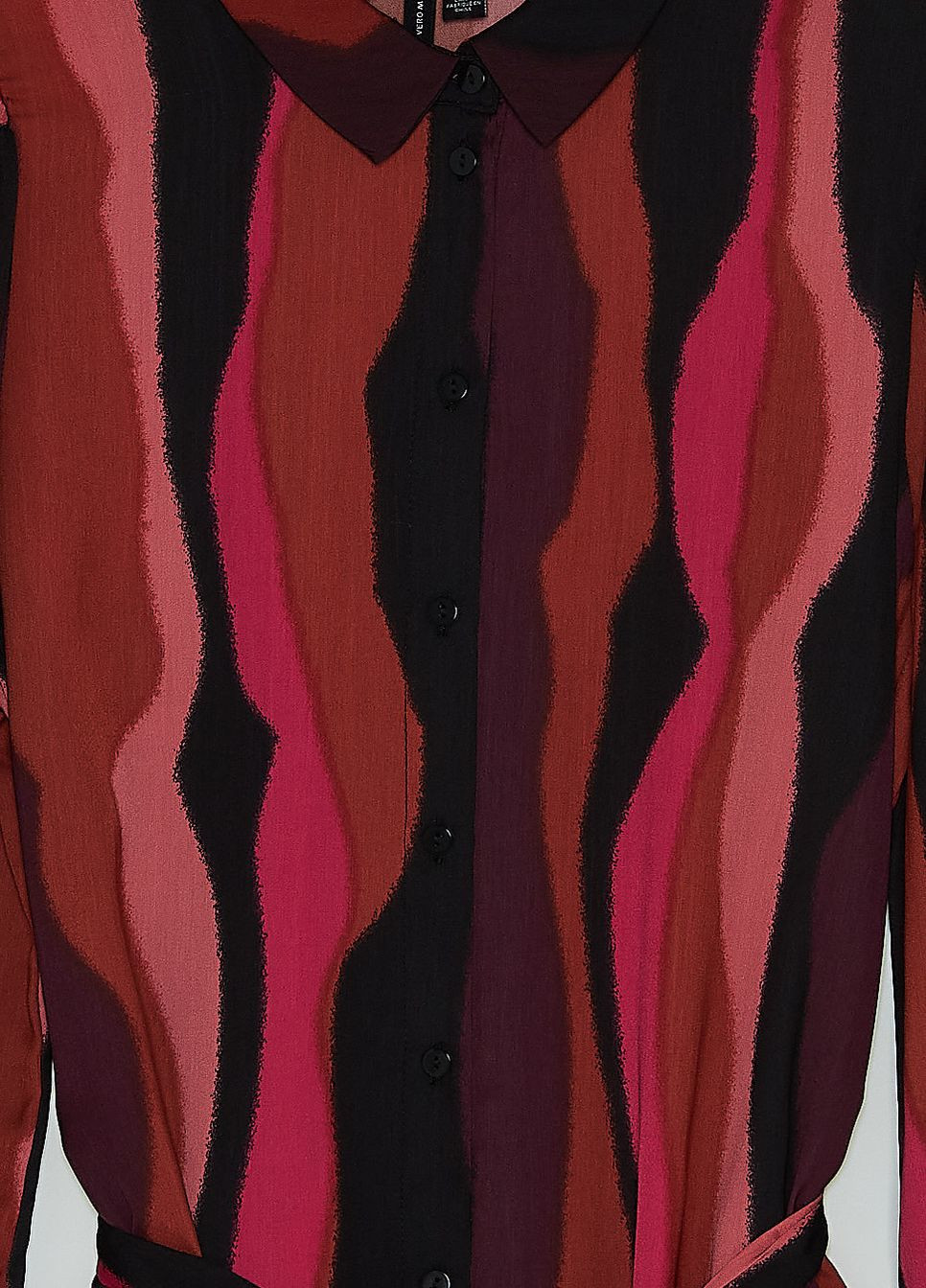 Комбинированное платье демисезон,черный-розовый-коралловый, Vero Moda