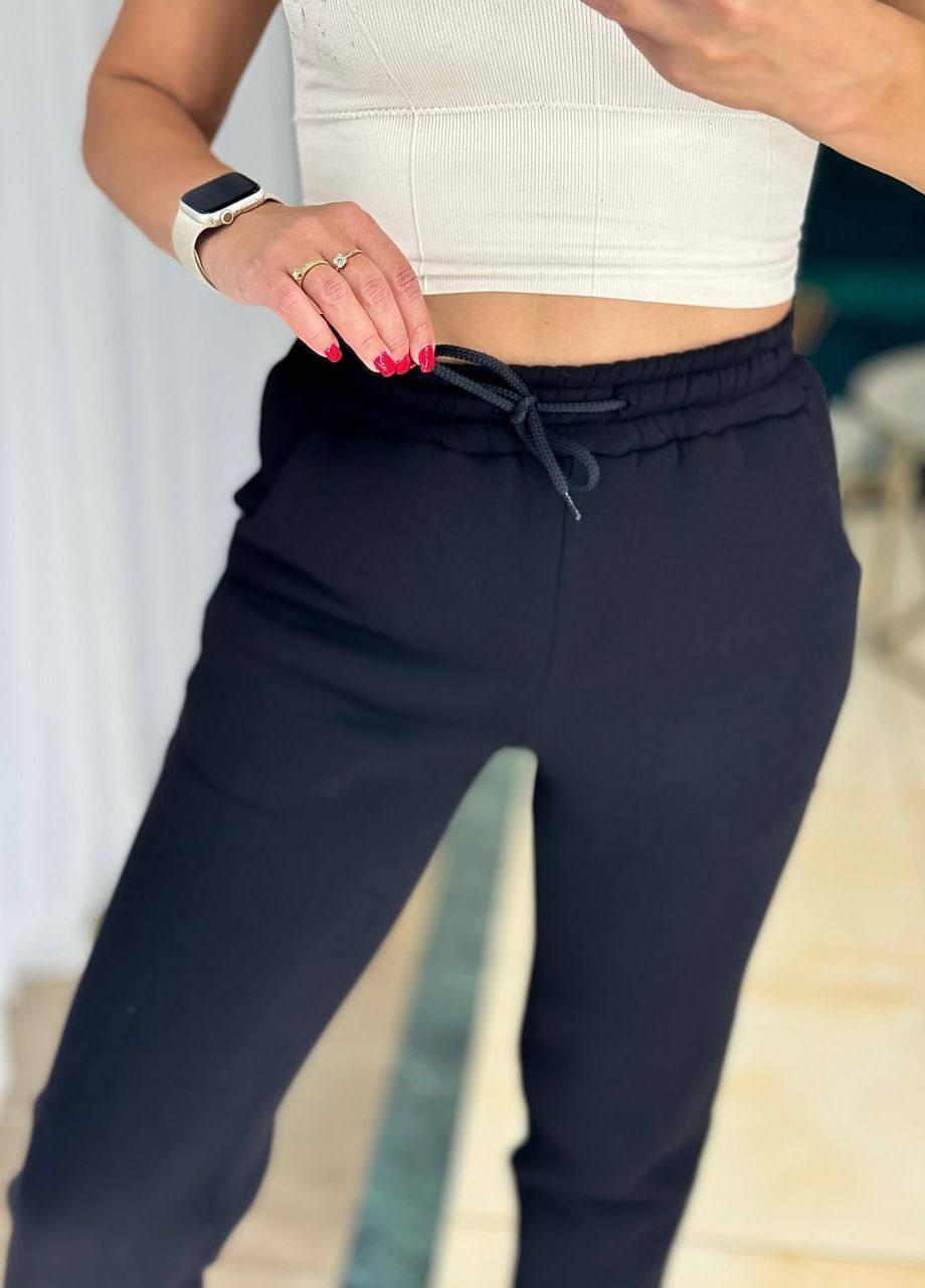 Женские спортивные брюки цвет черный р.42/44 444920 New Trend (269112785)