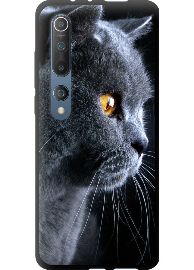 TPU черный чехол 'Красивый кот' для Endorphone xiaomi mi 10 (257832218)