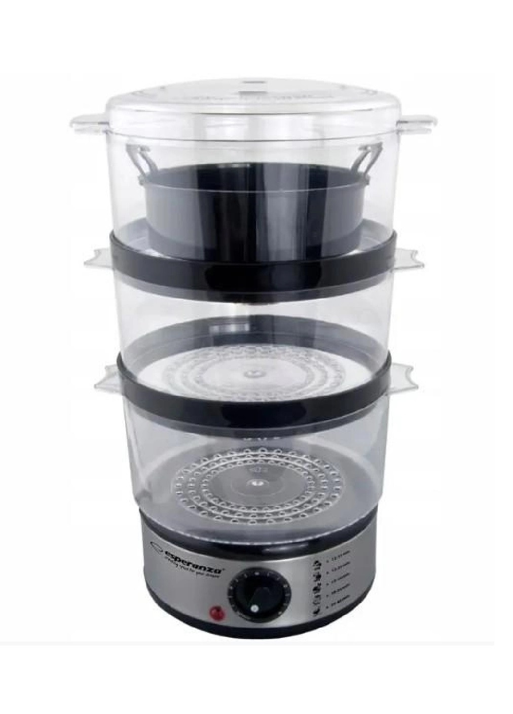 Пароварка кухонна апарат машинка прилад для приготування страв на пару компактна портативна 400 Вт (475165-Prob) Unbranded (262596924)