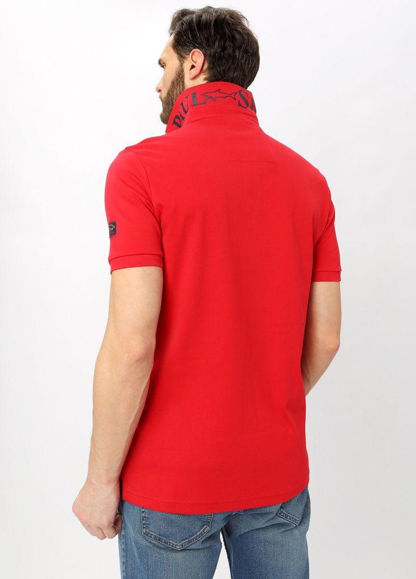 Красная футболка-поло мужское для мужчин Paul & Shark