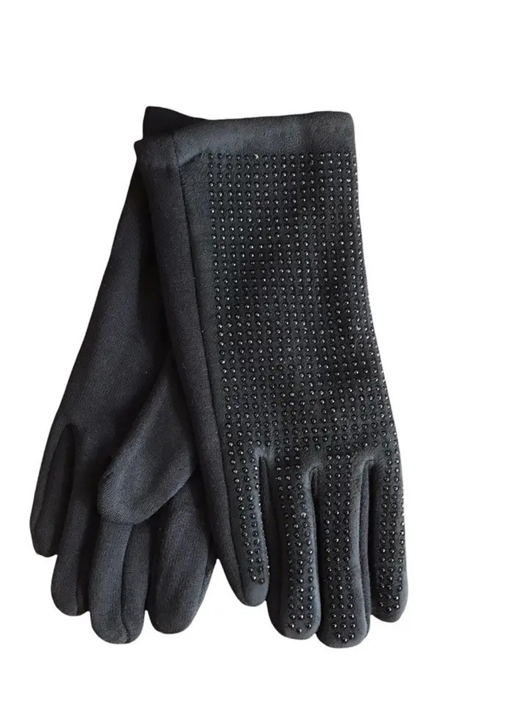 Жіночі розтяжні рукавички Чорні 195S3 л л BR-S (261771525)