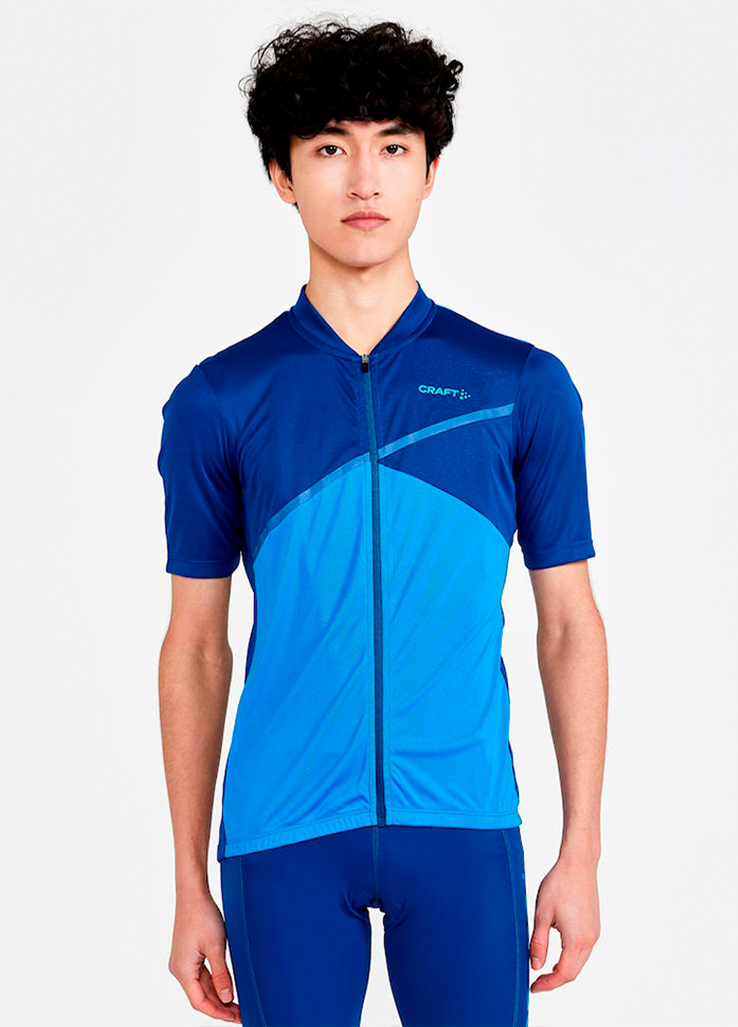 Синяя мужская велофутболка Craft Core Endurance Logo Jersey