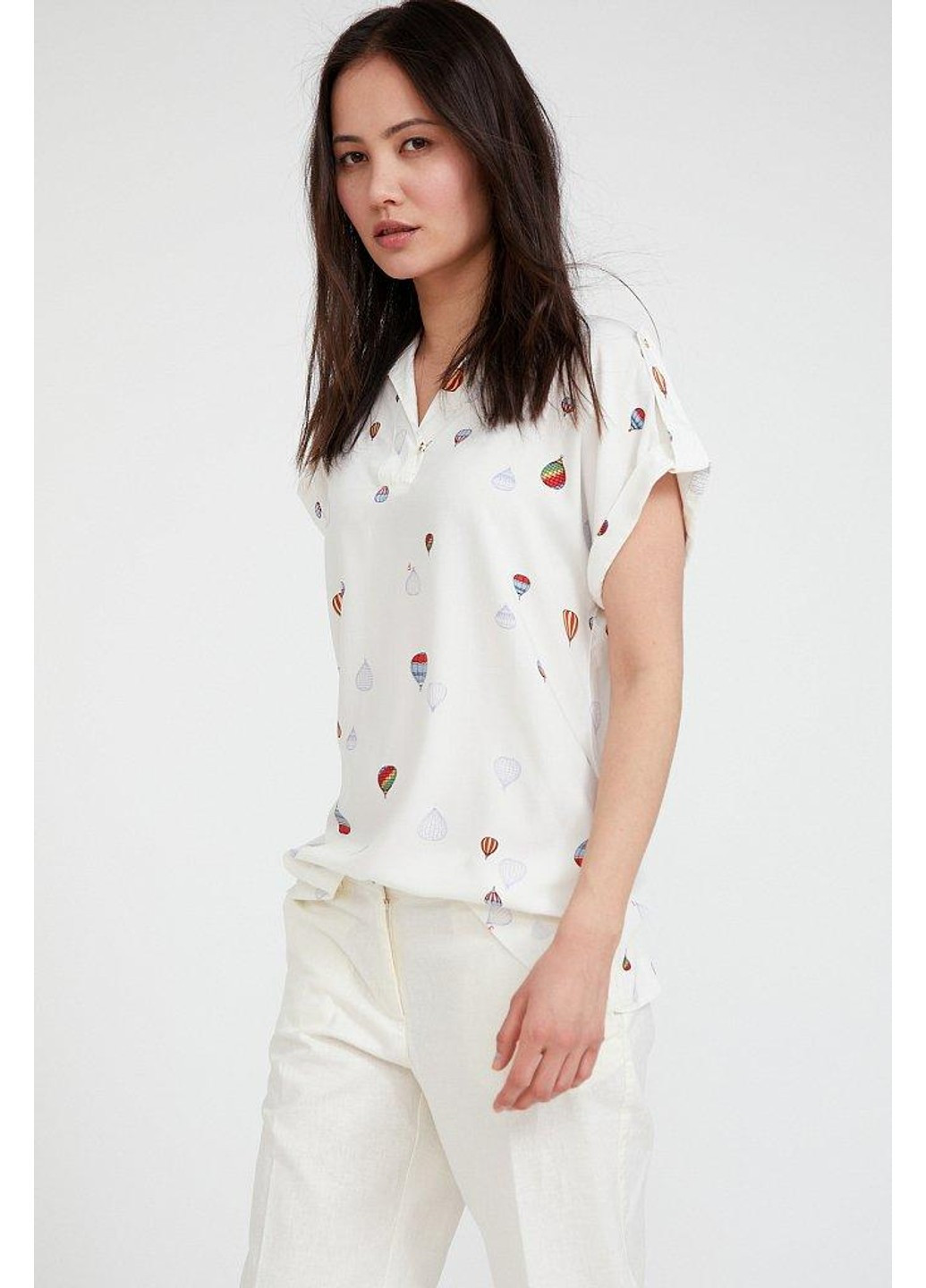 Белая летняя блуза s20-14094-201 Finn Flare
