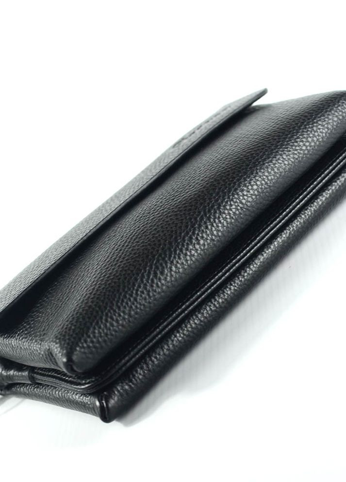 Мужская кожаная сумка клатч черная маленькая из натуральной кожи No Brand (276002845)