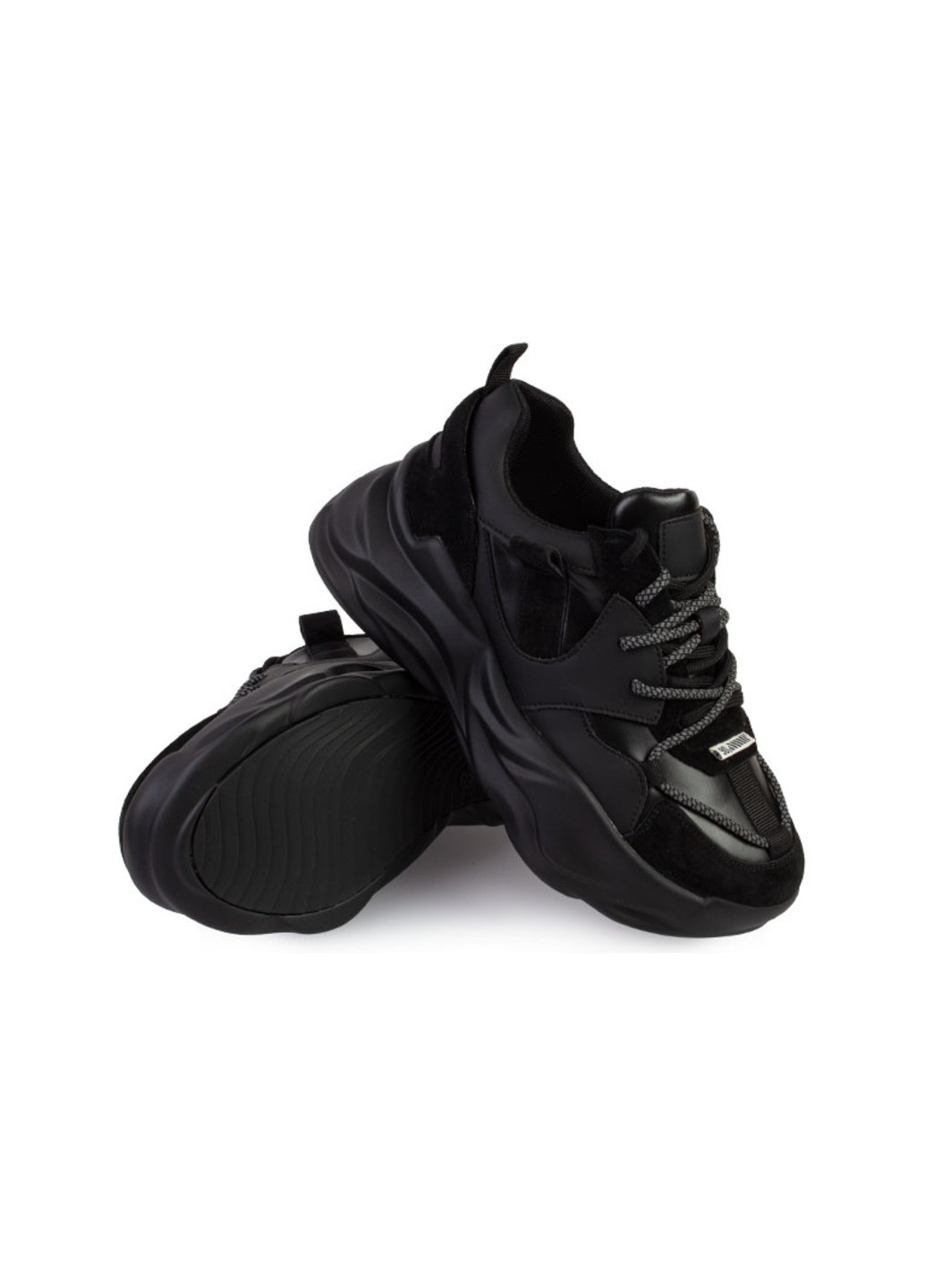 Черные демисезонные кроссовки женские бренда 8401419_(1) Iva