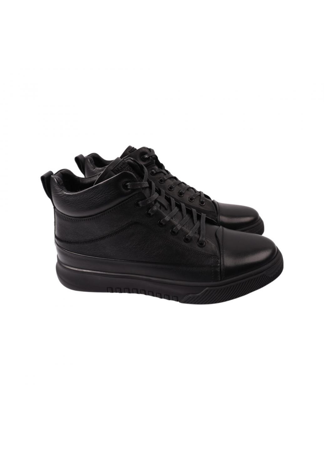 Черные ботинки мужские черные натуральная кожа Marion