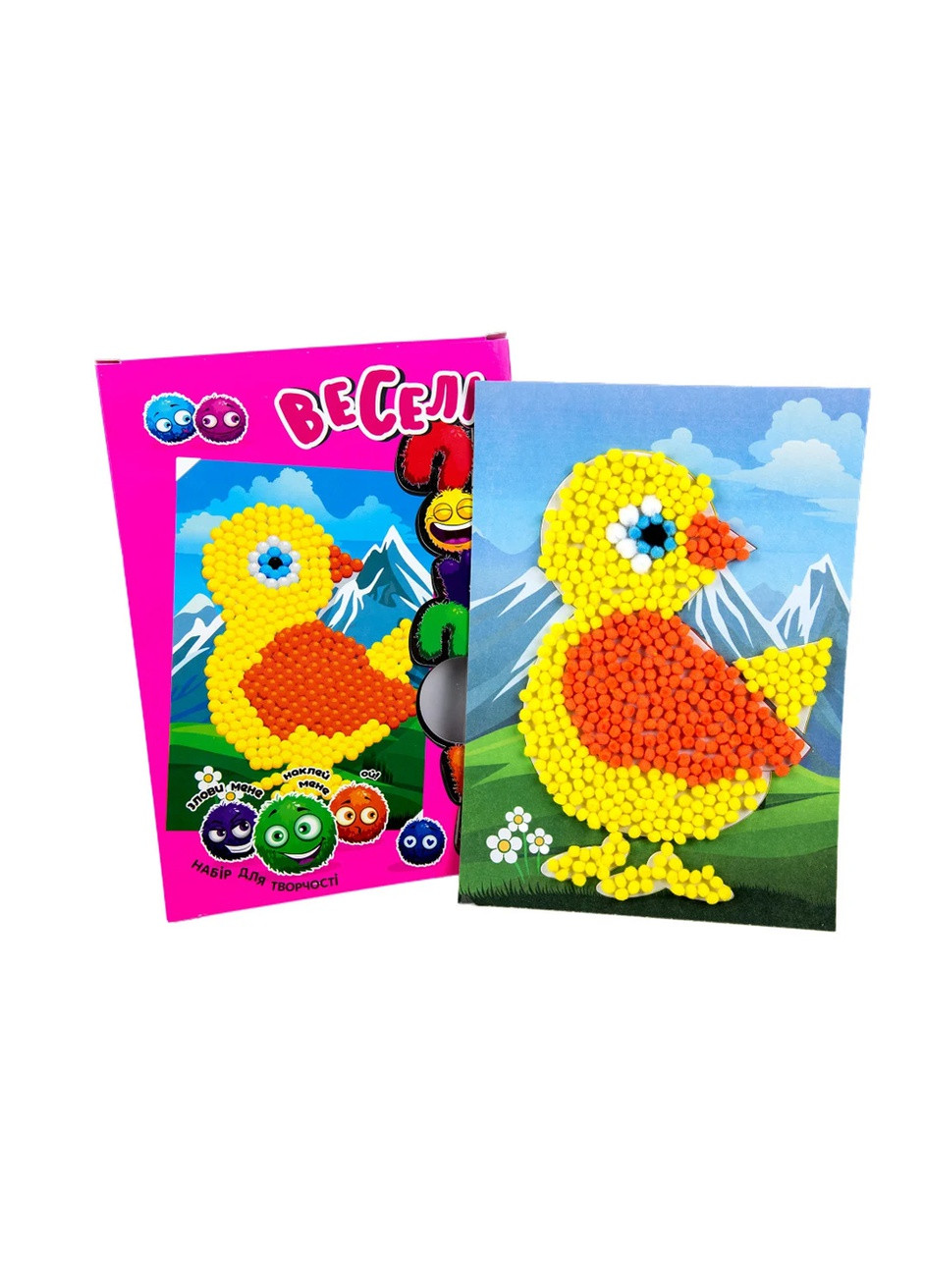 Набор для творчества "Веселые помпоны - цыплятка" цвет разноцветный ЦБ-00202694 Strateg (259442991)