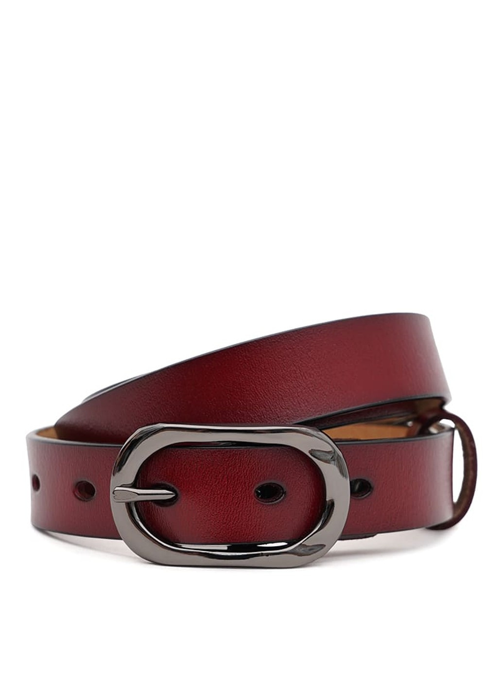 Женский кожаный ремень CV1ZK-052c-red Borsa Leather (266143896)