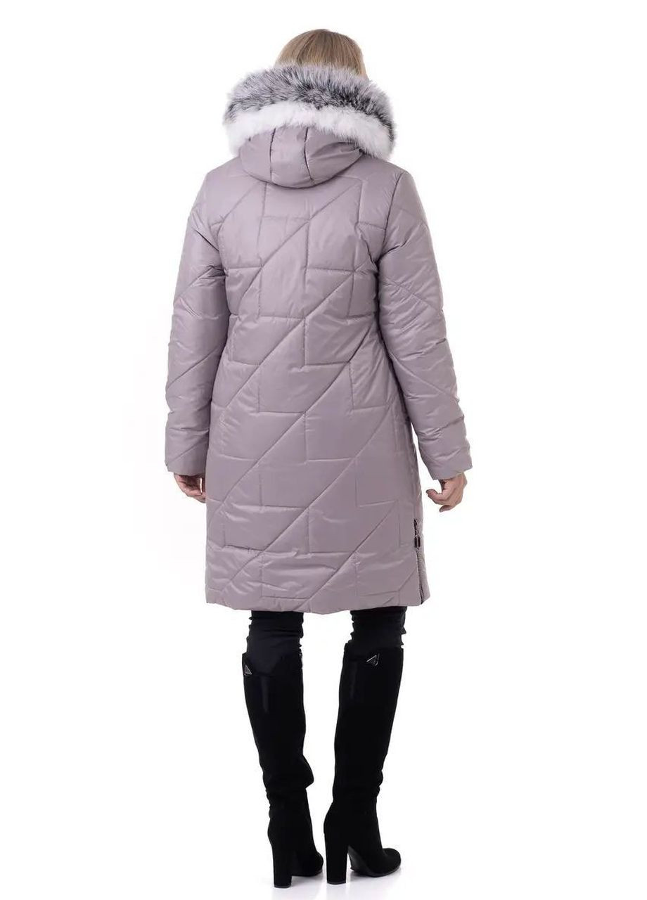 Серая зимняя зимняя женская куртка большого размера SK