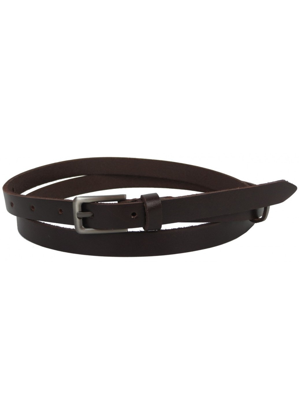 Жіночий шкіряний ремінь 1407-15 темно-коричневий Skipper (266142682)