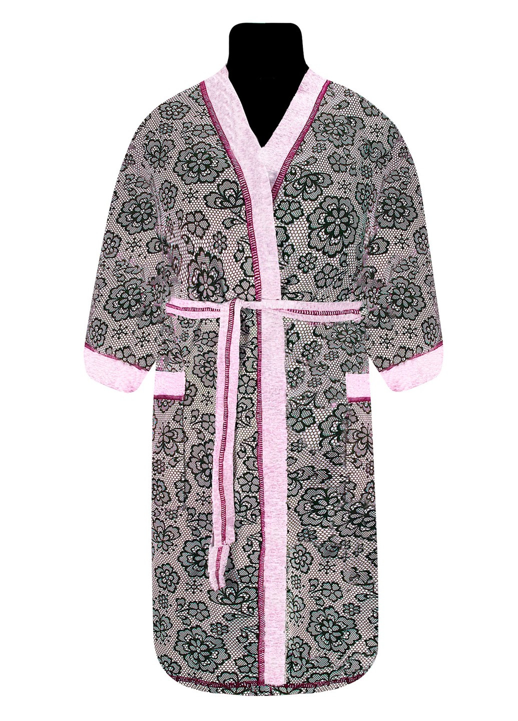 Комплект жіночий ажур нічна та халат Жемчужина стилей 1285 (259318106)