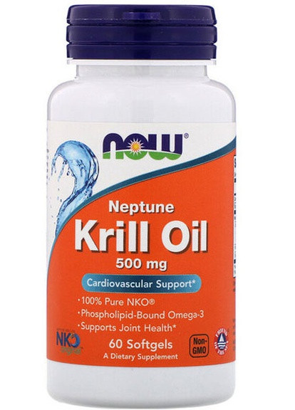 Neptune Krill Oil 500 mg 60 Softgels NOW-01625 Now Foods (256721666)