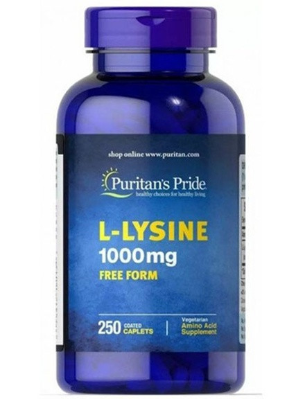 Puritan's Pride L-Lysine 1000 mg 250 Caplets Puritans Pride (256721111)