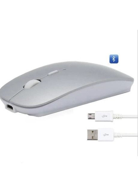 Беспроводная мышь Dual с аккумулятором и Bluetooth (Type-C, USB 2.4 ГГц, компьютерная, для Macbook) - Серый WIWU wm104 (258208848)