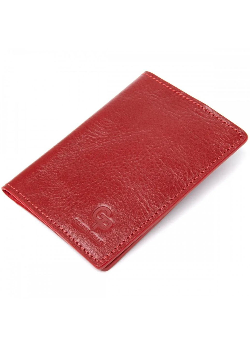 Шкіряна обкладинка для паспорта 11480 Червоний Grande Pelle (263135610)