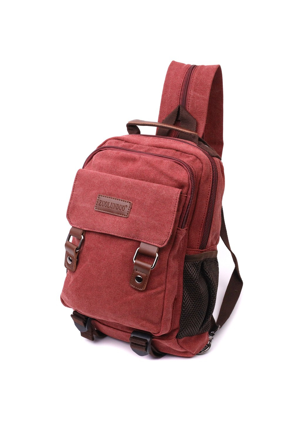 Стильный текстильный рюкзак с уплотненной спинкой и отделением для планшета 22170 Бордовый Vintage (267948728)