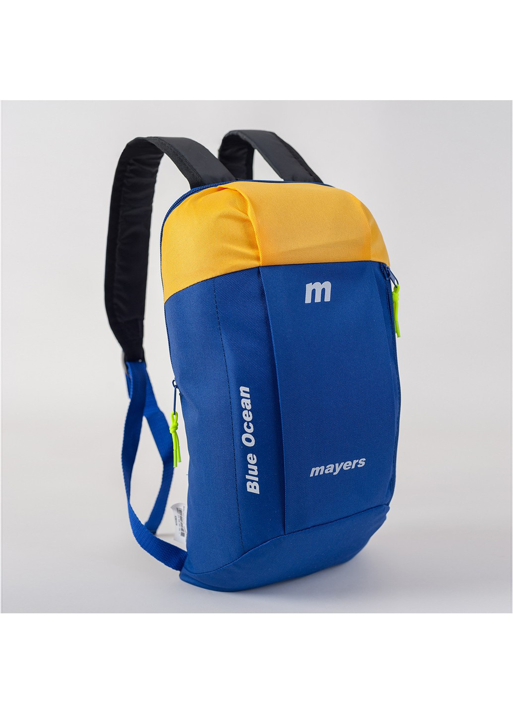 Спортивный городской детский рюкзак Mayers синий с желтым для школы прогулок тренировок 10 литров No Brand (258591349)