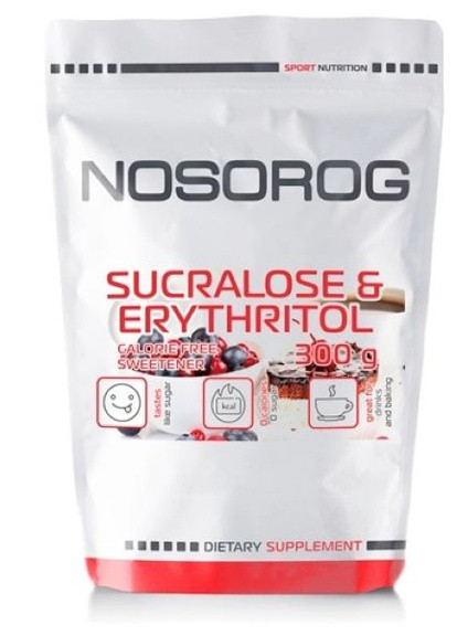 Сукралоза с эритритолом Sucralose & Erythritol 300 гр Nosorog Nutrition (259036439)