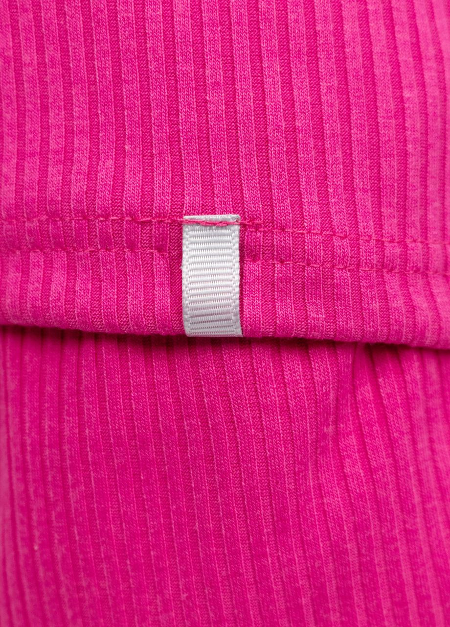 Розовая пижама детская домашняя рубчик кофта со штанами розовый Maybel